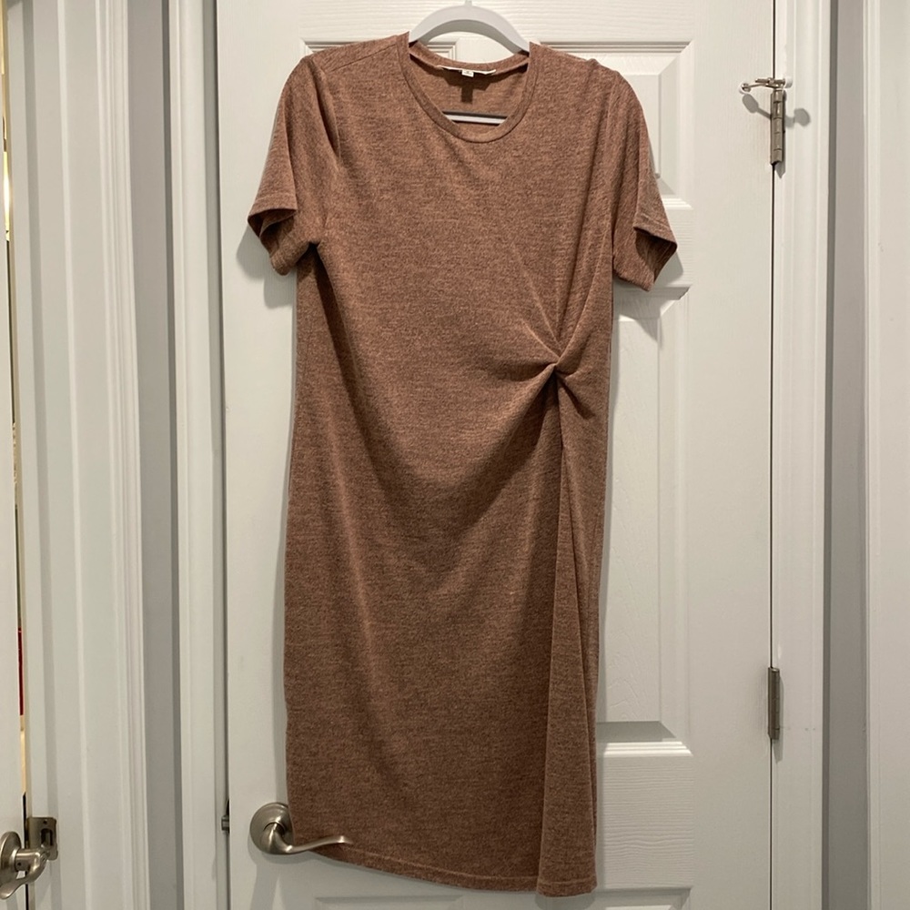 Pinkish brown T-shirt dress